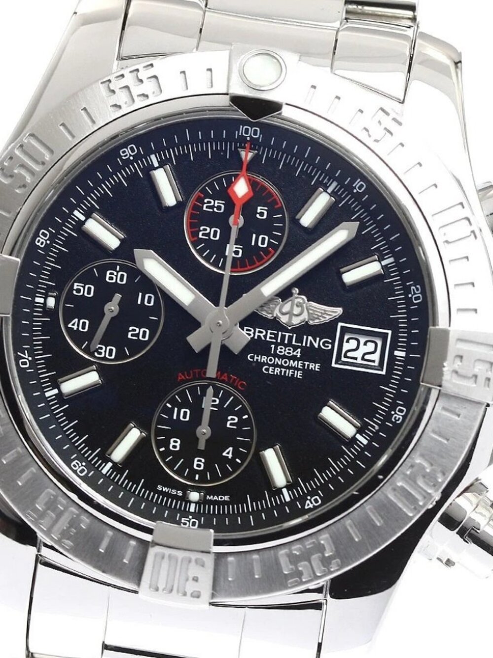 BREITLING Avenger 2 43mm A13381 Chronograph Date Automatic Men's Watch_908353